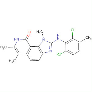 333458-03-0  9H-Imidazo[4,5-h]isoquinolin-9-one,2-[(2,6-dichloro-3-methylphenyl)amino]-1,8-dihydro-1,6,7-trimethyl-