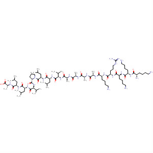 333757-82-7  L-Alanine,L-lysyl-L-lysyl-L-lysyl-L-arginyl-L-lysyl-L-alanyl-L-alanyl-L-alanyl-L-alanyl-L-valyl-L-leucyl-L-leucyl-L-prolyl-L-valyl-L-leucyl-L-leucyl-
