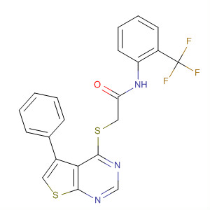 333790-93-5  Acetamide,2-[(5-phenylthieno[2,3-d]pyrimidin-4-yl)thio]-N-[2-(trifluoromethyl)phenyl]-