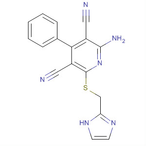 333962-93-9  3,5-Pyridinedicarbonitrile,2-amino-6-[(1H-imidazol-2-ylmethyl)thio]-4-phenyl-