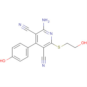 333963-57-8  3,5-Pyridinedicarbonitrile,2-amino-6-[(2-hydroxyethyl)thio]-4-(4-hydroxyphenyl)-
