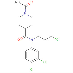 333986-30-4  4-Piperidinecarboxamide,1-acetyl-N-(3-chloropropyl)-N-(3,4-dichlorophenyl)- 333986-30-4  4-Piperidinecarboxamide,1-acetyl-N-(3-chloropropyl)-N-(3,4-dichlorophenyl)-