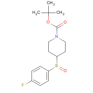 333986-37-1  1-Piperidinecarboxylic acid, 4-[(4-fluorophenyl)sulfinyl]-,1,1-dimethylethyl ester