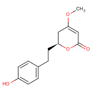 334833-31-7  2H-Pyran-2-one, 5,6-dihydro-6-[2-(4-hydroxyphenyl)ethyl]-4-methoxy-,(6S)-