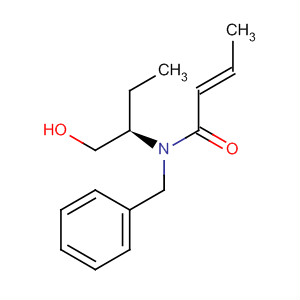 334887-16-0  2-Butenamid, N-[(1R)-1-(hydroxymethyl)propyl]-N-(phenylmethyl)-,(2E)-