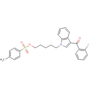 335160-96-8  Methanone,(2-iodophenyl)[1-[5-[[(4-methylphenyl)sulfonyl]oxy]pentyl]-1H-indol-3-yl]-