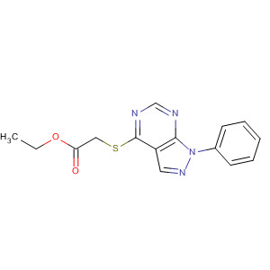 335223-43-3  Acetic acid, [(1-phenyl-1H-pyrazolo[3,4-d]pyrimidin-4-yl)thio]-, ethylester