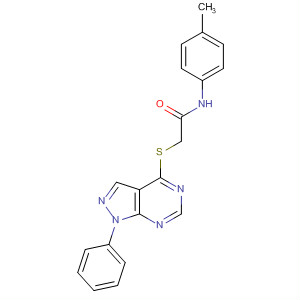 335223-67-1  Acetamide,N-(4-methylphenyl)-2-[(1-phenyl-1H-pyrazolo[3,4-d]pyrimidin-4-yl)thio]-