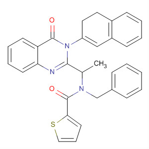 335312-36-2  2-Thiophenecarboxamide,N-[1-[3,4-dihydro-3-(2-naphthalenyl)-4-oxo-2-quinazolinyl]ethyl]-N-(phenylmethyl)-