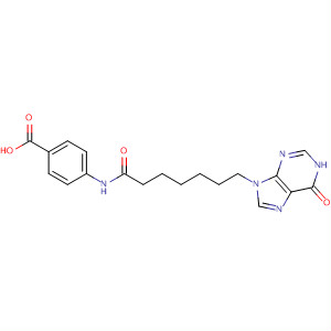 335389-80-5  Benzoic acid,4-[[7-(1,6-dihydro-6-oxo-9H-purin-9-yl)-1-oxoheptyl]amino]-