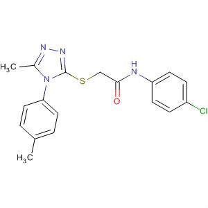 335400-16-3  Acetamide,N-(4-chlorophenyl)-2-[[5-methyl-4-(4-methylphenyl)-4H-1,2,4-triazol-3-yl]thio]-