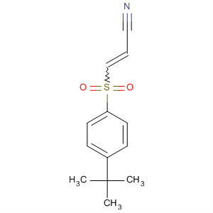 336608-38-9  2-Propenenitrile, 3-[[4-(1,1-dimethylethyl)phenyl]sulfonyl]-