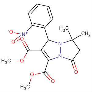 336609-79-1  1H,5H-Pyrazolo[1,2-a]pyrazole-2,3-dicarboxylic acid,6,7-dihydro-7,7-dimethyl-1-(2-nitrophenyl)-5-oxo-, dimethyl ester