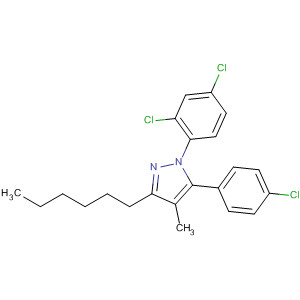 336615-71-5  1H-Pyrazole,5-(4-chlorophenyl)-1-(2,4-dichlorophenyl)-3-hexyl-4-methyl-