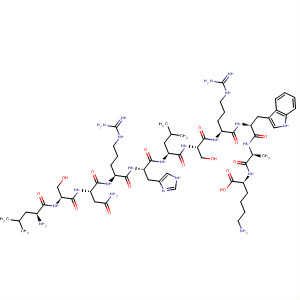 336832-14-5  L-Lysine,L-leucyl-L-seryl-L-asparaginyl-L-arginyl-L-histidyl-L-leucyl-L-seryl-L-arginyl-L-tryptophyl-L-alanyl-