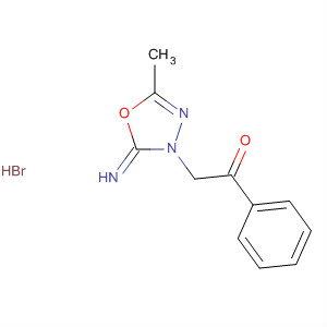 33797-93-2  Ethanone, 2-(2-imino-5-methyl-1,3,4-oxadiazol-3(2H)-yl)-1-phenyl-,monohydrobromide