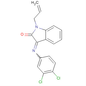 338414-69-0  2H-Indol-2-one,3-[(3,4-dichlorophenyl)imino]-1,3-dihydro-1-(2-propenyl)-