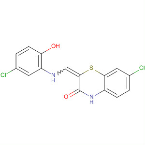 338417-05-3  2H-1,4-Benzothiazin-3(4H)-one,7-chloro-2-[[(5-chloro-2-hydroxyphenyl)amino]methylene]-