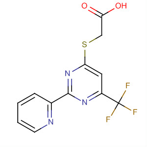 338418-26-1  Acetic acid, [[2-(2-pyridinyl)-6-(trifluoromethyl)-4-pyrimidinyl]thio]-