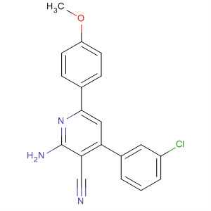338793-92-3  3-Pyridinecarbonitrile,2-amino-4-(3-chlorophenyl)-6-(4-methoxyphenyl)-