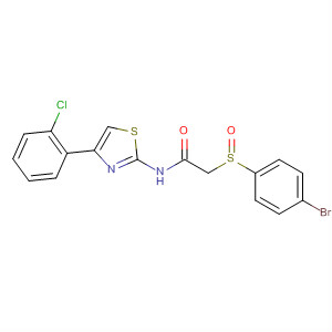 338965-84-7  Acetamide,2-[(4-bromophenyl)sulfinyl]-N-[4-(2-chlorophenyl)-2-thiazolyl]-