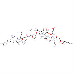 338973-84-5  L-Lysine,L-leucyl-L-histidyl-L-leucyl-L-glutaminyl-L-histidyl-L-glutaminyl-L-leucyl-L-a-aspartyl-L-a-glutamyl-L-leucyl-L-asparaginyl-L-a-glutamyl-L-asparaginyl-L-lysyl-L-seryl-