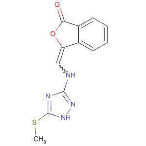 339008-30-9  1(3H)-Isobenzofuranone,3-[[[5-(methylthio)-1H-1,2,4-triazol-3-yl]amino]methylene]-