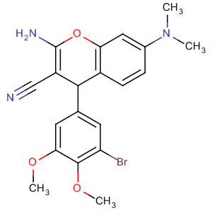 339061-63-1  4H-1-Benzopyran-3-carbonitrile,2-amino-4-(3-bromo-4,5-dimethoxyphenyl)-7-(dimethylamino)-