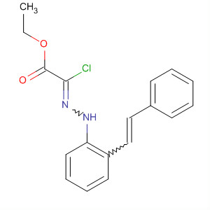 339996-08-6  Acetic acid, chloro[[2-(2-phenylethenyl)phenyl]hydrazono]-, ethyl ester