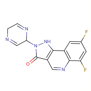 340811-72-5  3H-Pyrazolo[4,3-c]quinolin-3-one, 6,8-difluoro-2,5-dihydro-2-pyrazinyl-