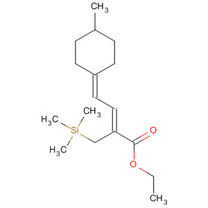 300343-69-5  2-Butenoic acid, 4-(4-methylcyclohexylidene)-2-[(trimethylsilyl)methyl]-,ethyl ester, (2Z)-