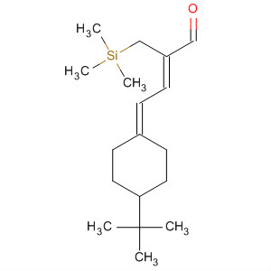 300343-71-9  2-Butenal,4-[4-(1,1-dimethylethyl)cyclohexylideen]-2-[(trimethylsilyl)methyl]-, (2Z)-