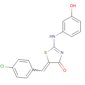 300556-44-9  4(5H)-Thiazolone,5-[(4-chlorophenyl)methylene]-2-[(3-hydroxyphenyl)amino]-