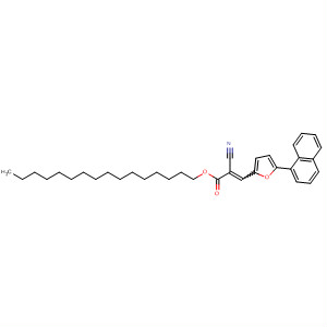 300591-54-2  2-Propenoic acid, 2-cyano-3-[5-(1-naphthalenyl)-2-furanyl]-, hexadecylester