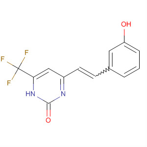 300689-50-3  2(1H)-Pyrimidinone, 4-[2-(3-hydroxyphenyl)ethenyl]-6-(trifluoromethyl)-