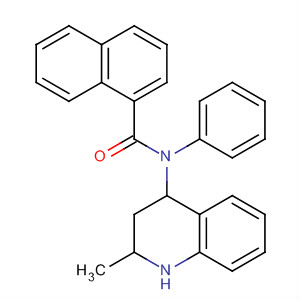 300718-72-3  4-Quinolinamine,1,2,3,4-tetrahydro-2-methyl-1-(1-naphthalenylcarbonyl)-N-phenyl- 300718-72-3  4-Quinolinamine,1,2,3,4-tetrahydro-2-methyl-1-(1-naphthalenylcarbonyl)-N-phenyl-
