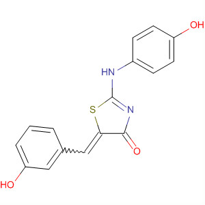300721-30-6  4(5H)-Thiazolone,2-[(4-hydroxyphenyl)amino]-5-[(3-hydroxyphenyl)methylene]-