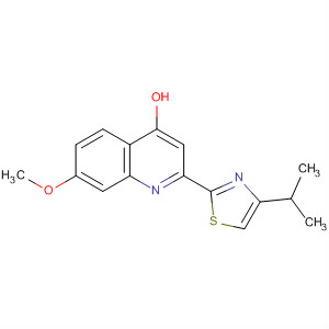 300831-08-7  4-Quinolinol, 7-methoxy-2-[4-(1-methylethyl)-2-thiazolyl]-