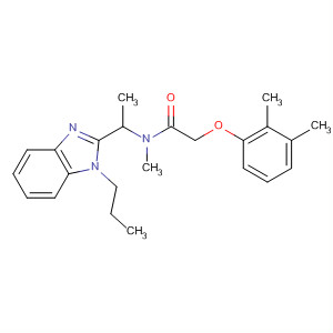 301154-05-2  Acetamide,2-(2,3-dimethylphenoxy)-N-methyl-N-[1-(1-propyl-1H-benzimidazol-2-yl)ethyl]-