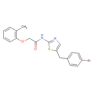 301176-22-7  Acetamide,N-[5-[(4-bromophenyl)methyl]-2-thiazolyl]-2-(2-methylphenoxy)-