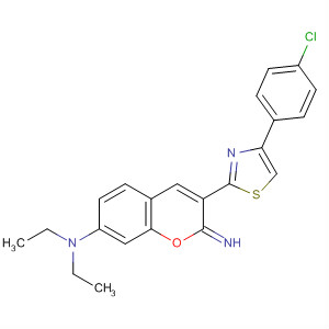 301235-98-3  2H-1-Benzopyran-7-amine,3-[4-(4-chlorophenyl)-2-thiazolyl]-N,N-diethyl-2-imino-