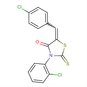 301356-83-2  4-Thiazolidinone,3-(2-chlorophenyl)-5-[(4-chlorophenyl)methylene]-2-thioxo-