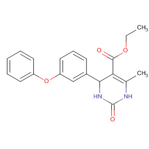 301358-83-8  5-Pyrimidinecarboxylic acid,1,2,3,4-tetrahydro-6-methyl-2-oxo-4-(3-phenoxyphenyl)-, ethyl ester