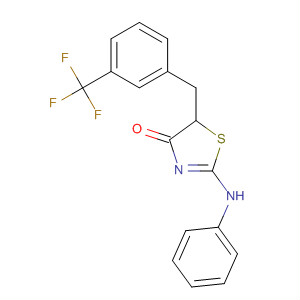 301687-70-7  4(5H)-Thiazolone, 2-(phenylamino)-5-[[3-(trifluoromethyl)phenyl]methyl]-