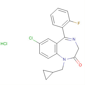 30195-49-4  2H-1,4-Benzodiazepin-2-one,7-chloro-1-(cyclopropylmethyl)-5-(2-fluorophenyl)-1,3-dihydro-,monohydrochloride