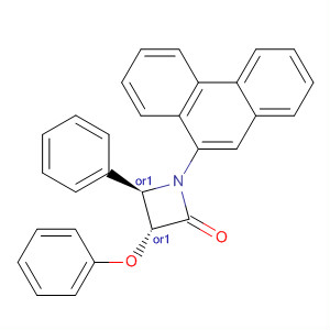 302595-52-4  2-Azetidinone, 1-(9-phenanthrenyl)-3-phenoxy-4-phenyl-, (3R,4R)-rel-