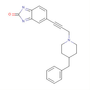 302799-86-6  2H-Benzimidazol-2-one,1,3-dihydro-5-[3-[4-(phenylmethyl)-1-piperidinyl]-1-propynyl]-