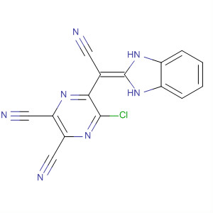 302803-97-0  2,3-Pyrazinedicarbonitrile,5-chloro-6-[cyano(1,3-dihydro-2H-benzimidazol-2-ylidene)methyl]-
