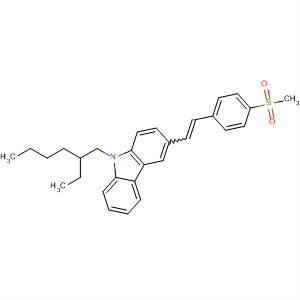 302921-69-3  9H-Carbazole, 9-(2-ethylhexyl)-3-[2-[4-(methylsulfonyl)phenyl]ethenyl]-