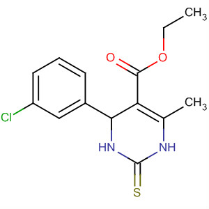 302938-39-2  5-Pyrimidinecarboxylic acid,4-(3-chlorophenyl)-1,2,3,4-tetrahydro-6-methyl-2-thioxo-, ethyl ester